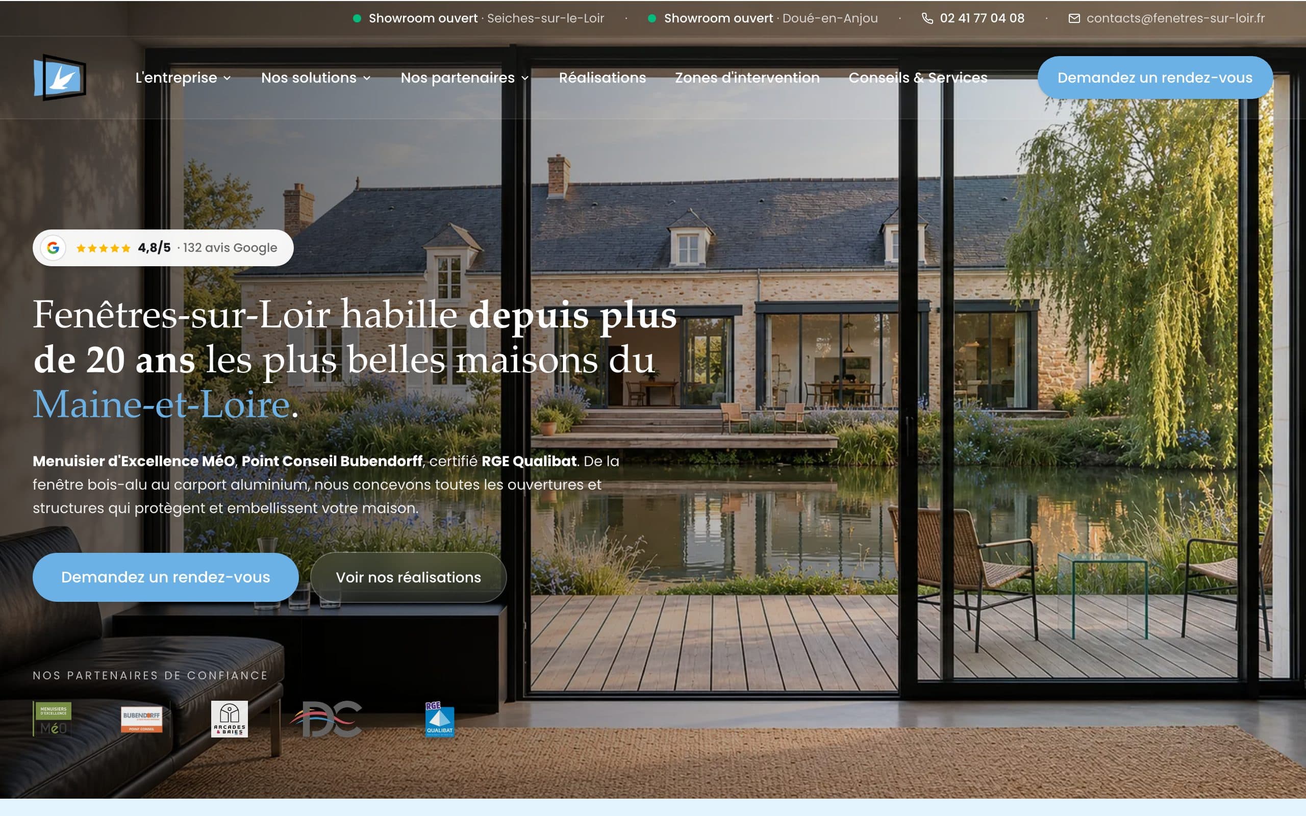 Aperçu de la home du site Fenêtres-sur-Loir